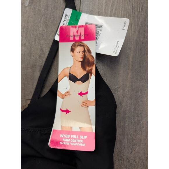 NWT Maidenform WYOB Full Slip Firm Control Flexees Shapewear Black Large M2541 - Picture 3 of 6